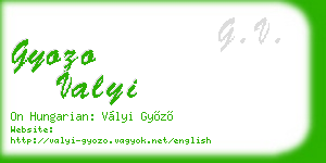 gyozo valyi business card