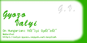 gyozo valyi business card